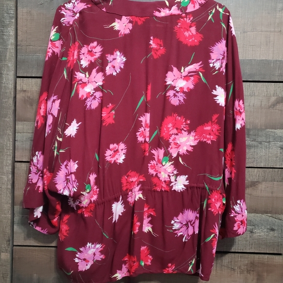 Express Floral Kimono Inspired Cover Up - Picture 2 of 11